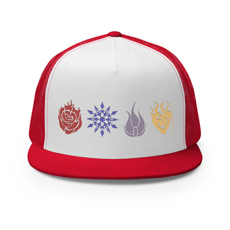 RWBY Icons Trucker Hat Red/ White/ Red