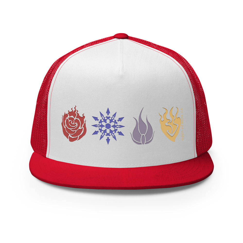 RWBY Icons Trucker Hat Red/ White/ Red
