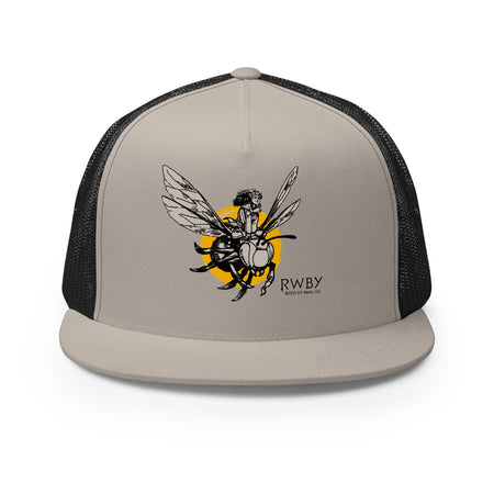 RWBY Bumbleby Trucker Hat Silver/black
