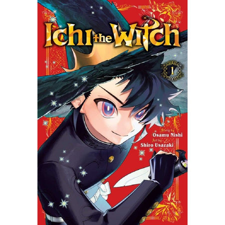 Front cover of Ichi the Witch Vol. 1 print book featuring main character artwork