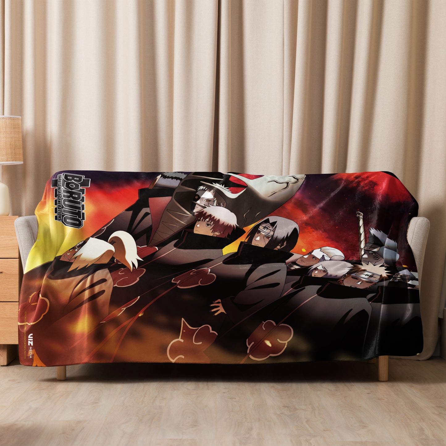 Boruto Akatsuki Sherpa Blanket