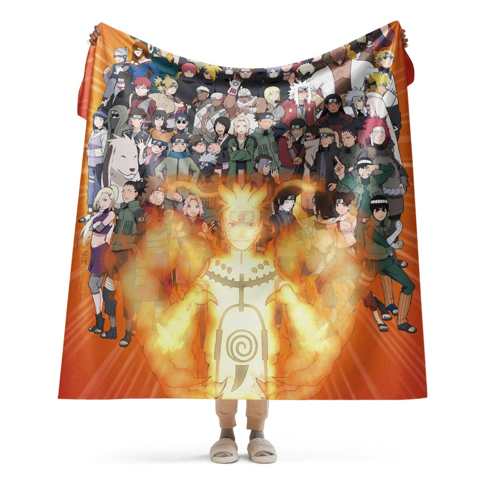 Naruto Shippuden Group Sherpa Blanket