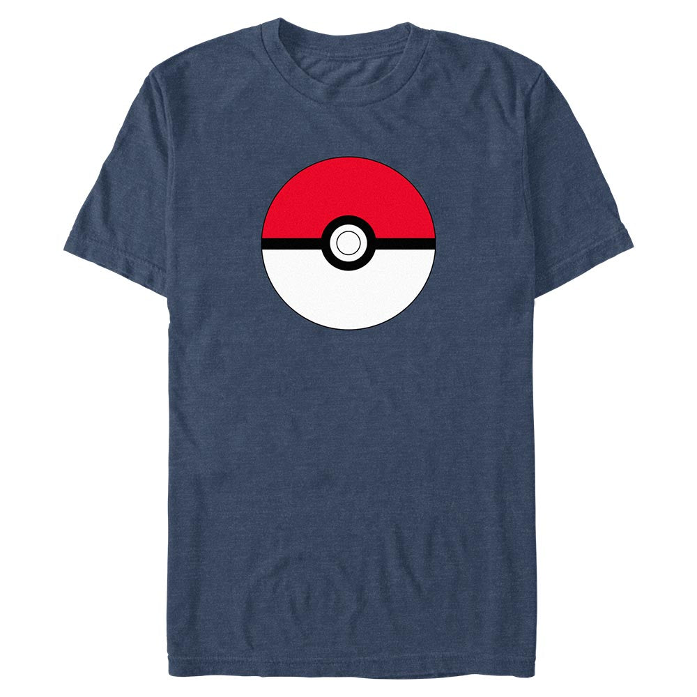 Pokemon Pokeball Basic T-Shirt Navy Htr