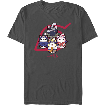 Naruto Team Cat 7 T-Shirt Charcoal