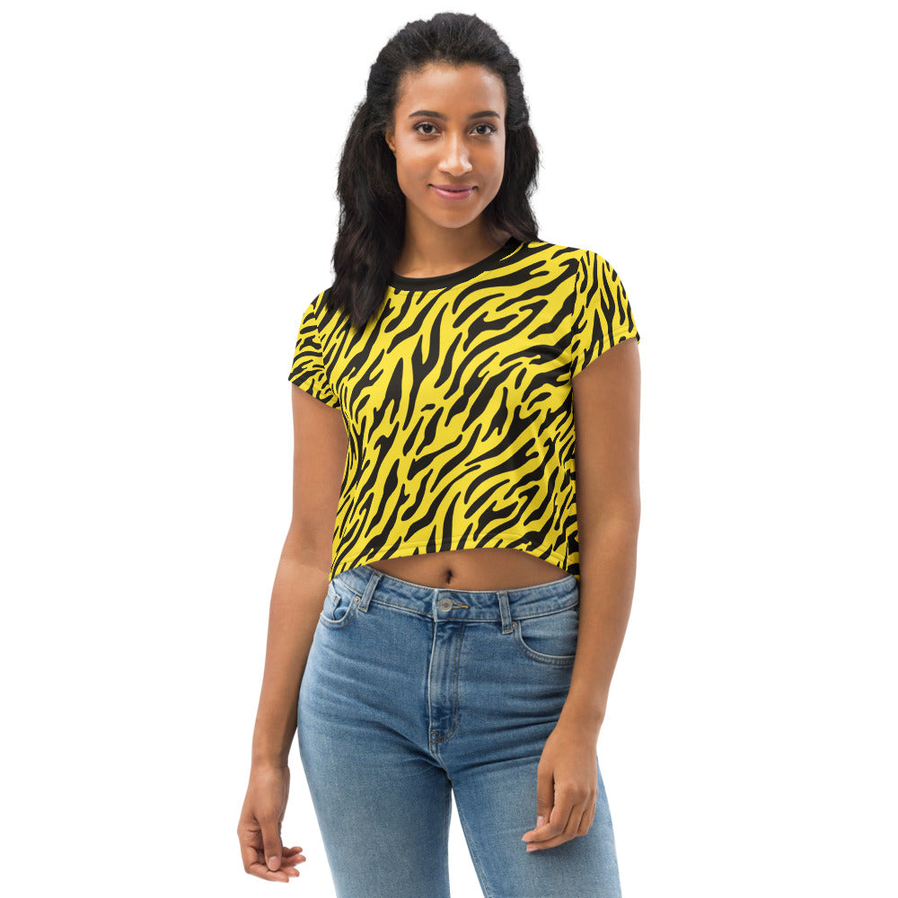 Urusei Yatsura Lum Tiger Print Cropped T-Shirt