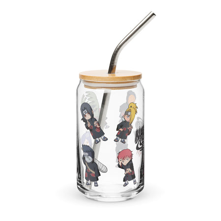 Naruto Shippuden Chibis Can-Shaped Glass