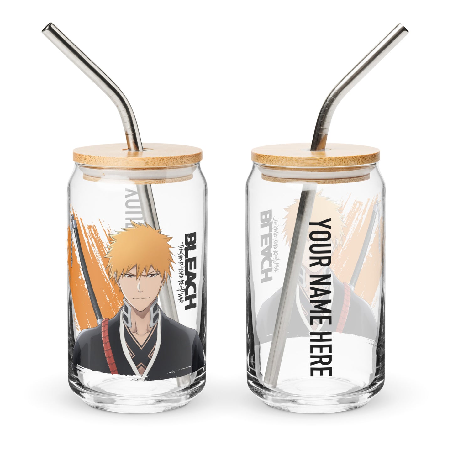 BLEACH: Thousand-Year Blood War Ichigo Personalized Can-Shaped Glass