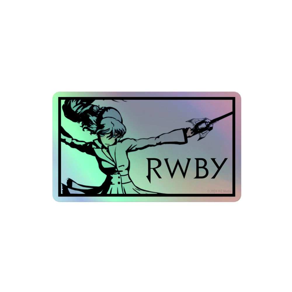 RWBY Weiss Pose Holographic Sticker