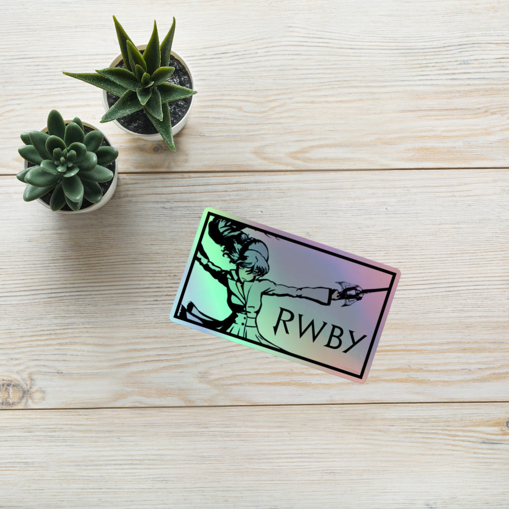 RWBY Weiss Pose Holographic Sticker