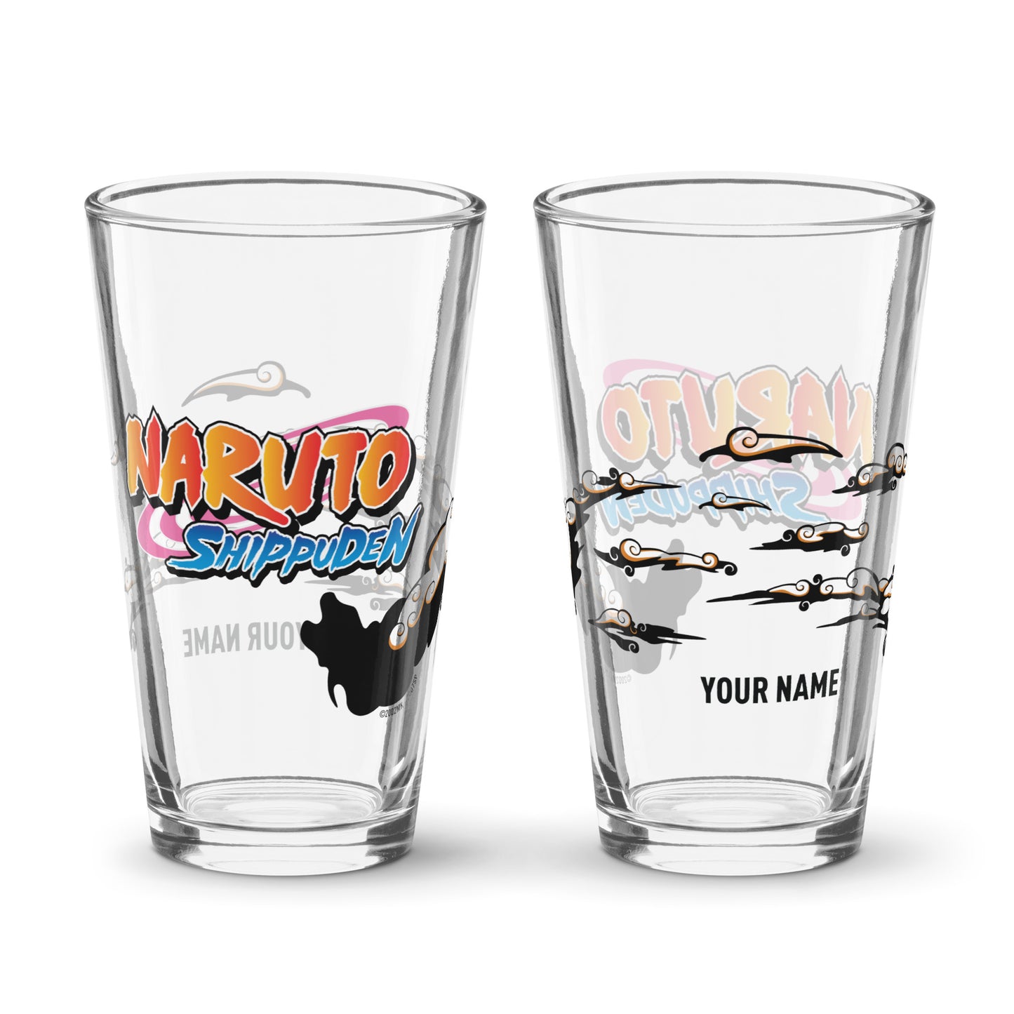 Naruto Shippuden Logo Personalized Pint Glass