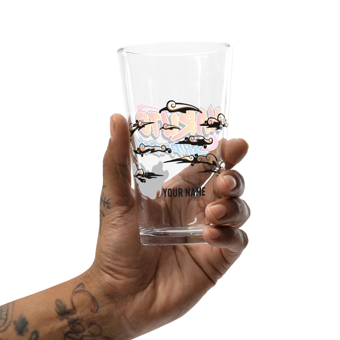 Naruto Shippuden Logo Personalized Pint Glass