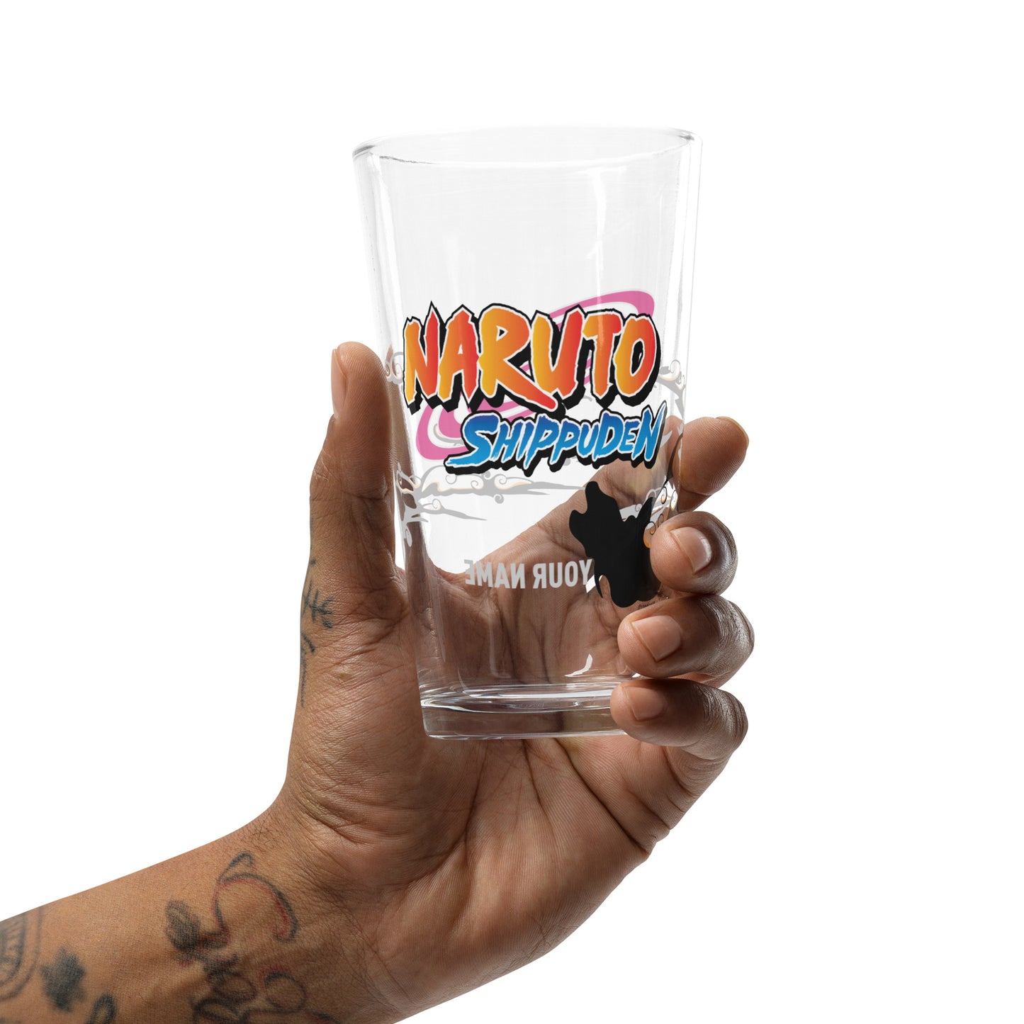 Naruto Shippuden Logo Personalized Pint Glass