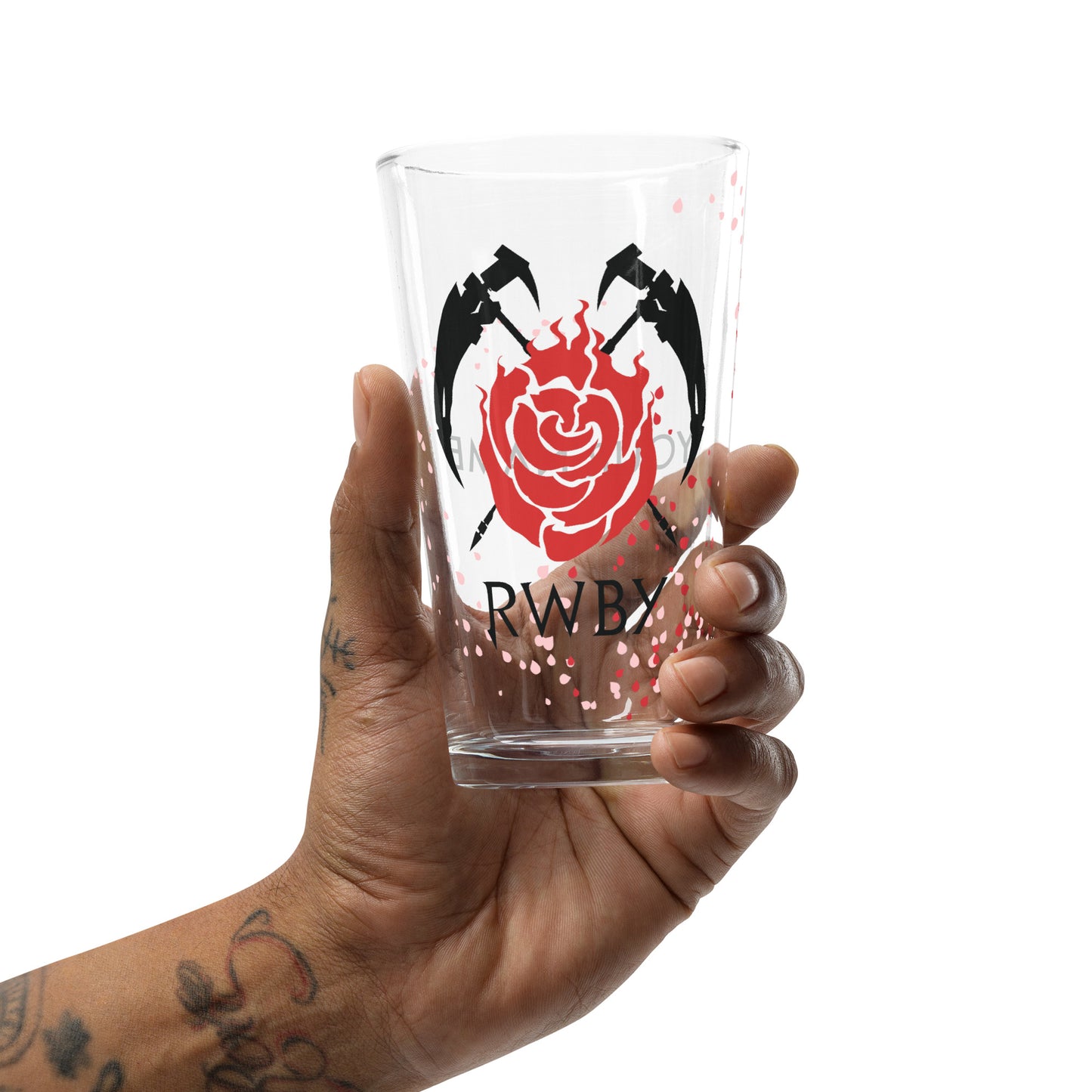 RWBY Badge Personalized Pint Glass