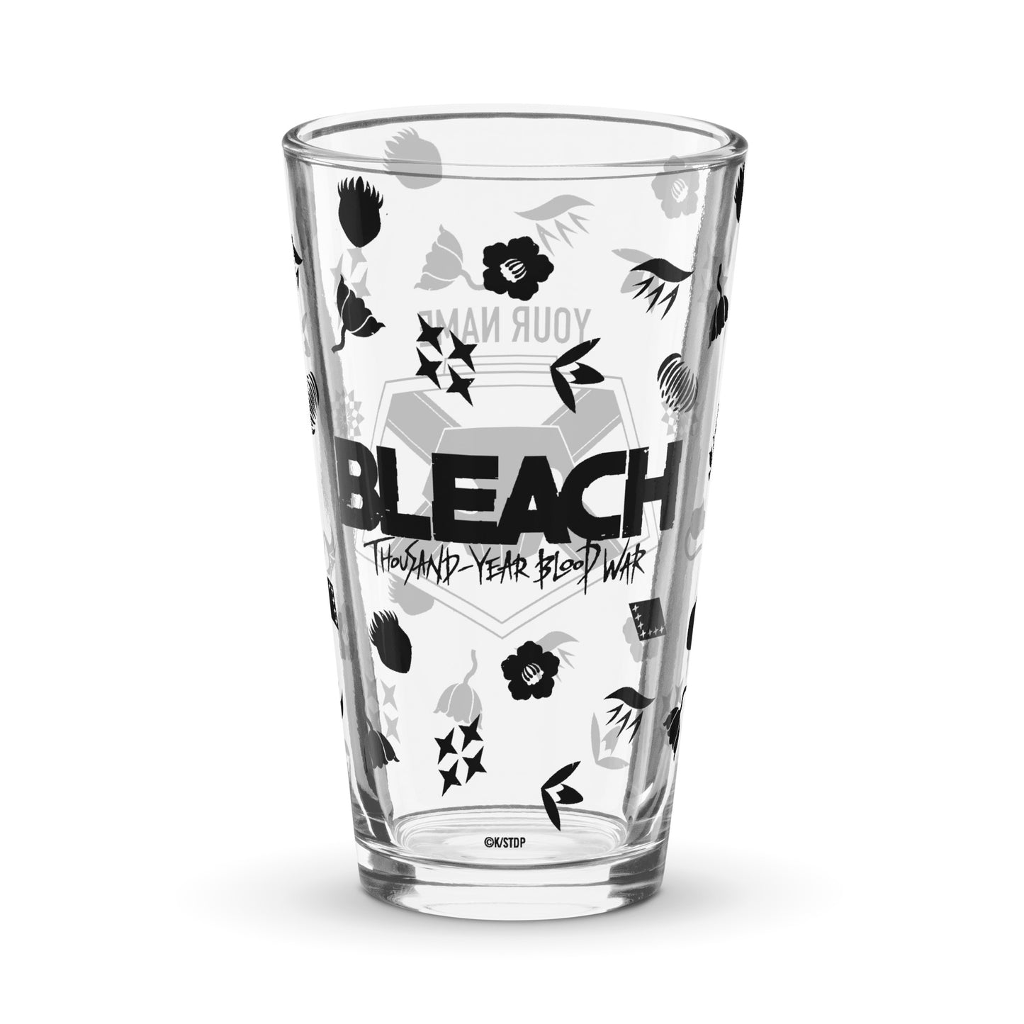 BLEACH: Thousand-Year Blood War Soul Reaper Badge Personalized Pint Glass
