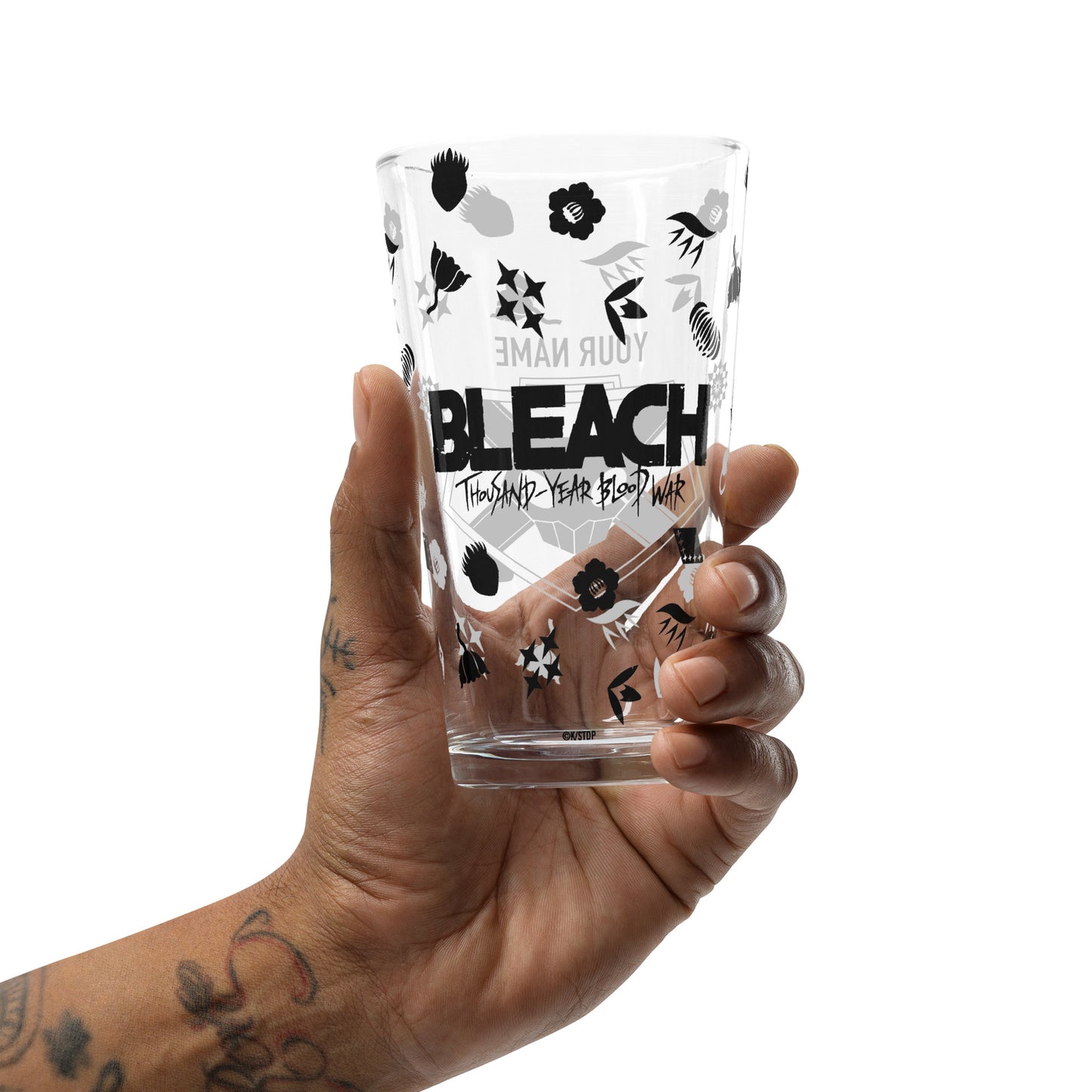 BLEACH: Thousand-Year Blood War Soul Reaper Badge Personalized Pint Glass