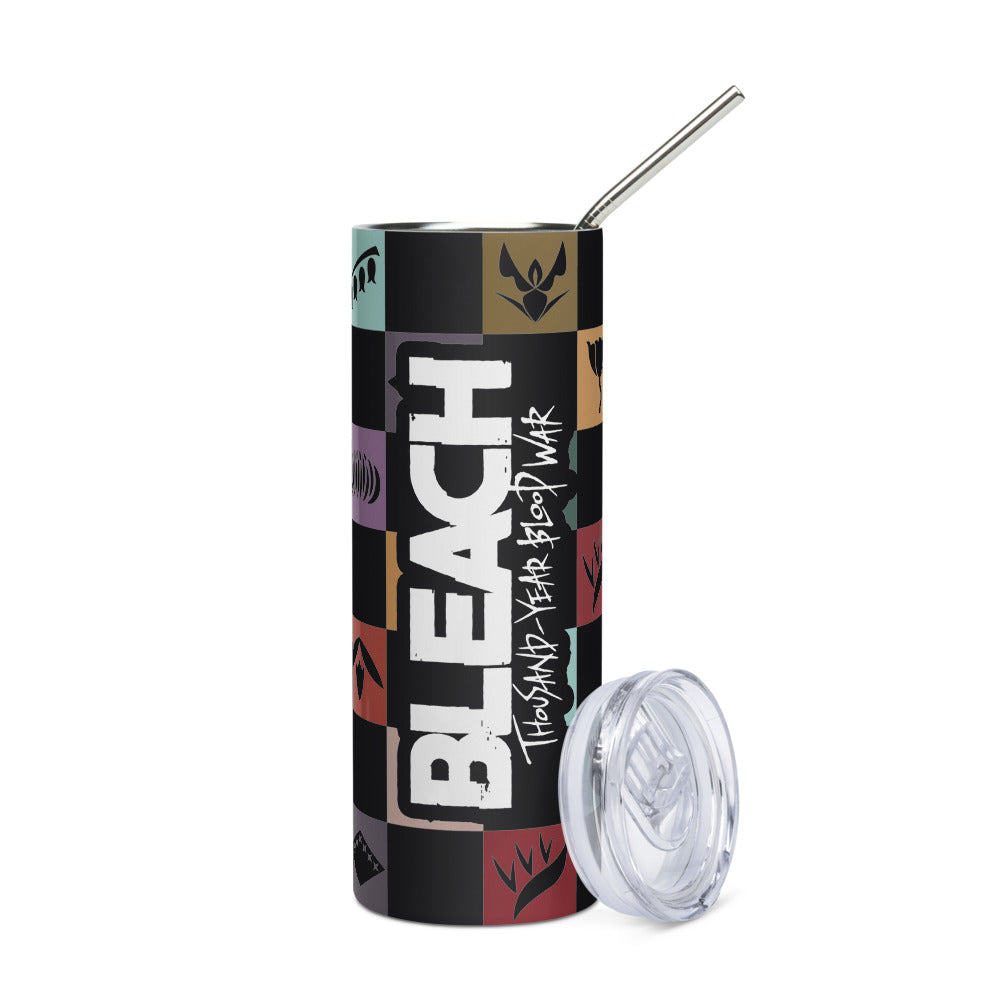 BLEACH: Thousand-Year Blood War Soul Reaper Checkered Stainless Steel Tumbler