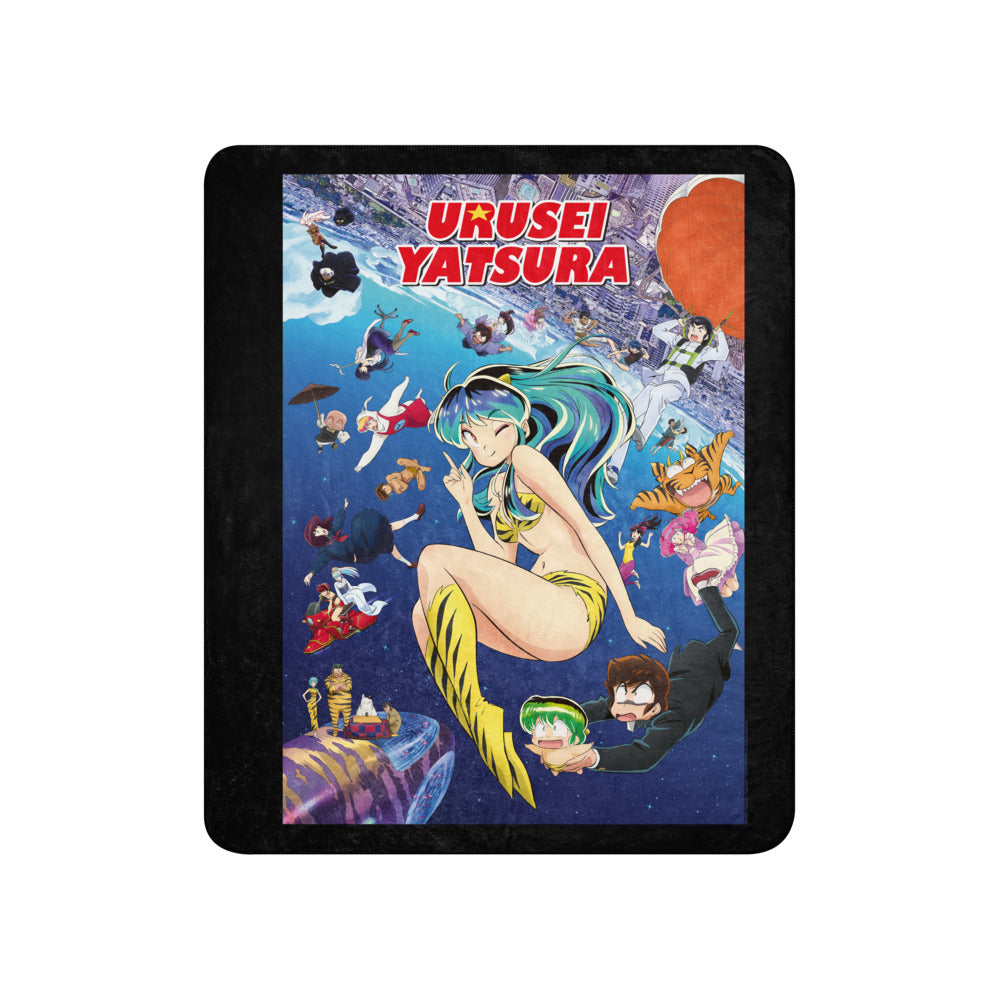 Urusei Yatsura Key Art Sherpa Blanket