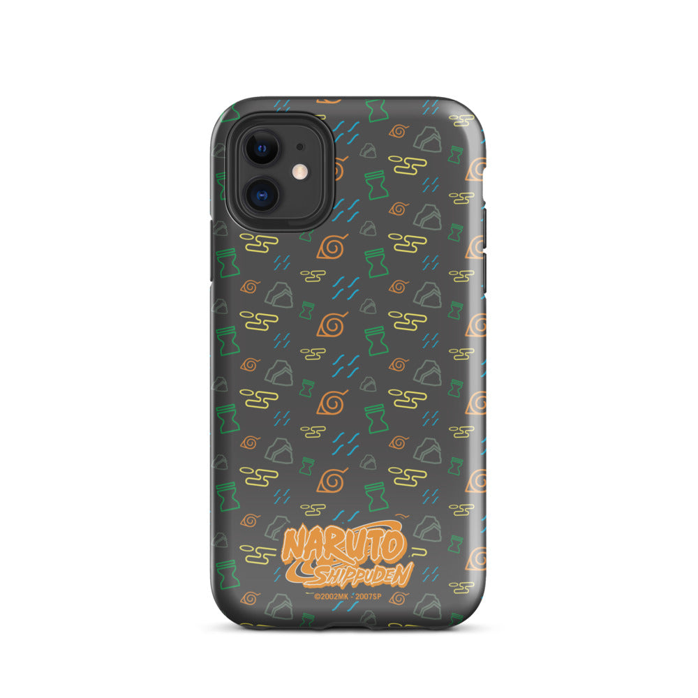 Naruto: Shippuden Village Symbols iPhone Tough Case