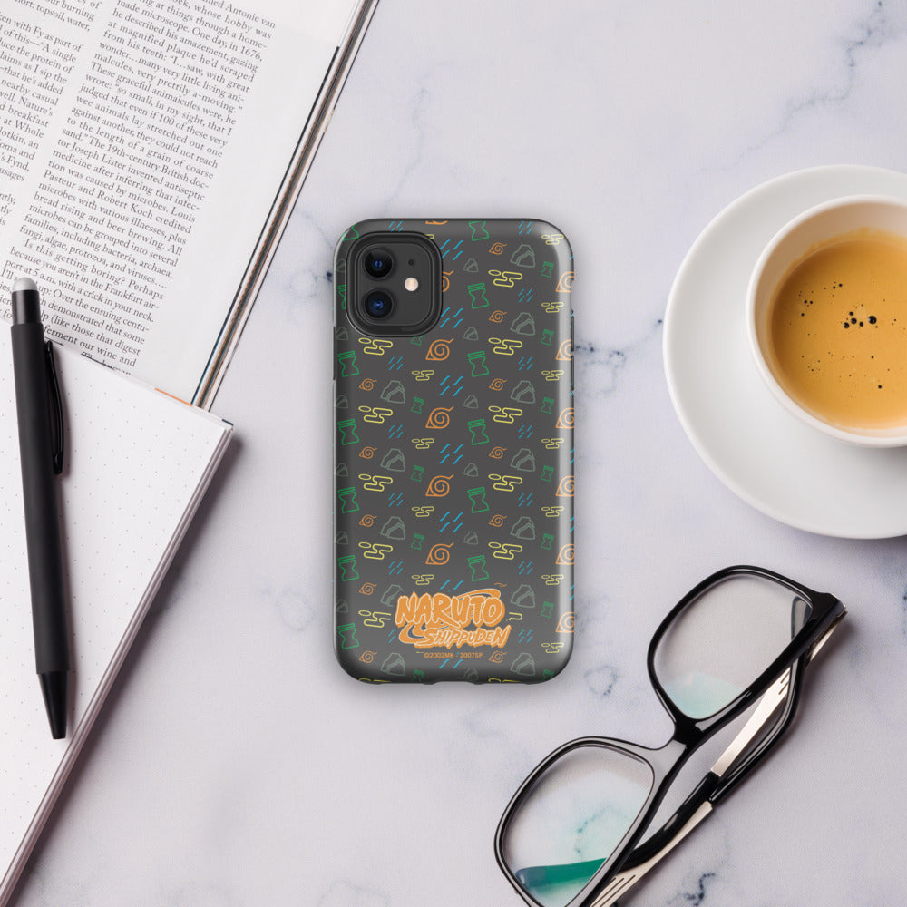 Naruto: Shippuden Village Symbols iPhone Tough Case