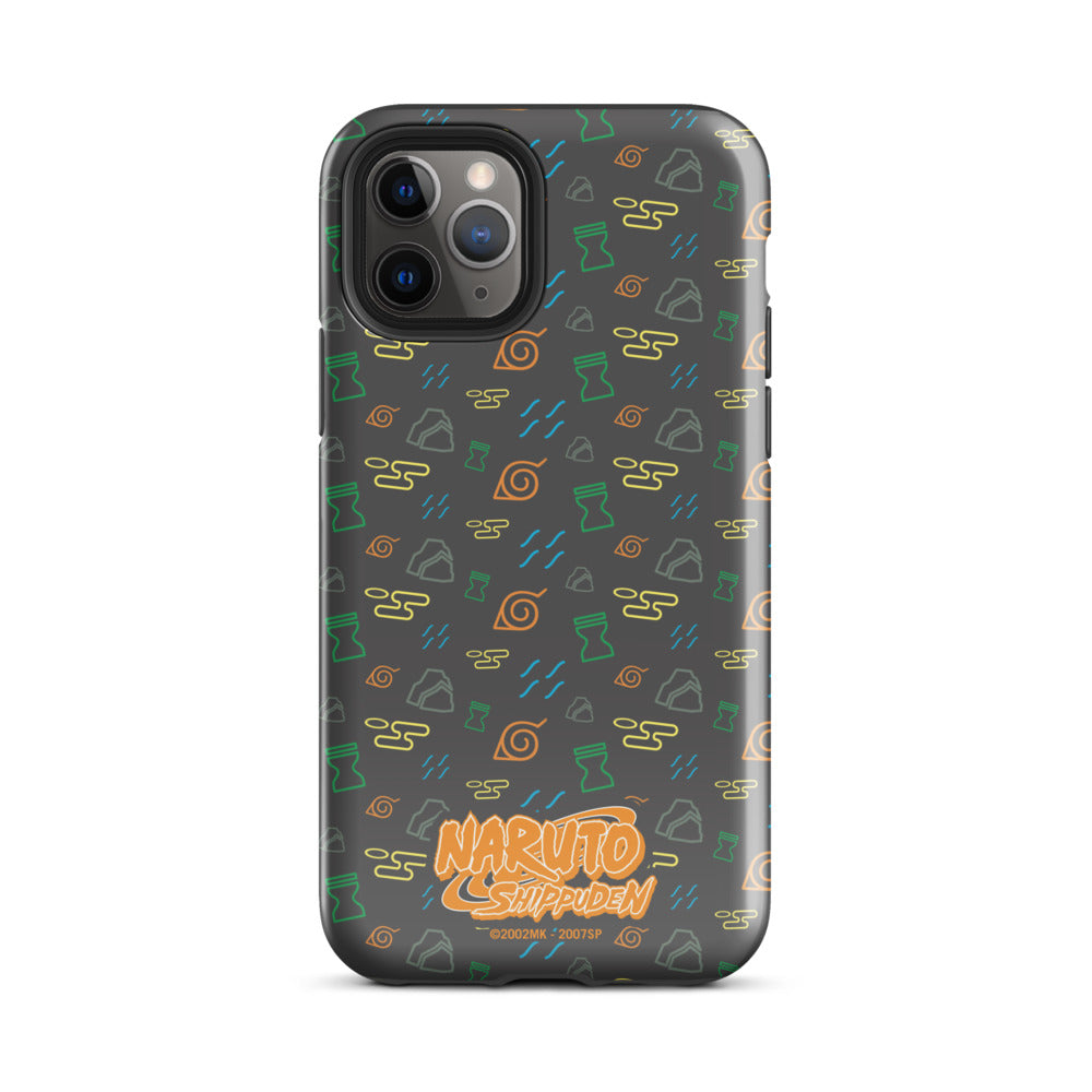 Naruto: Shippuden Village Symbols iPhone Tough Case