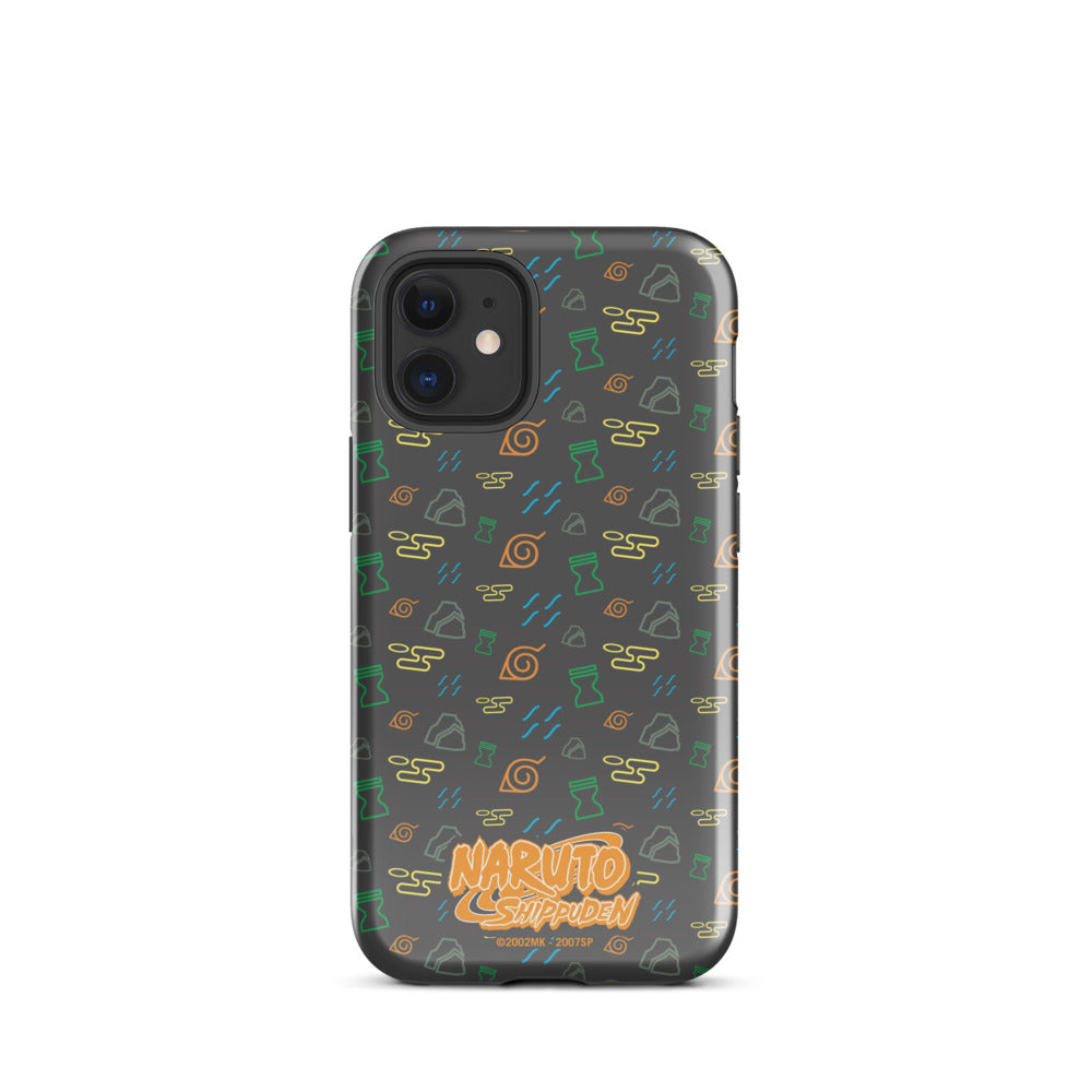 Naruto: Shippuden Village Symbols iPhone Tough Case