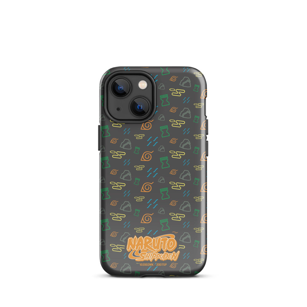 Naruto: Shippuden Village Symbols iPhone Tough Case