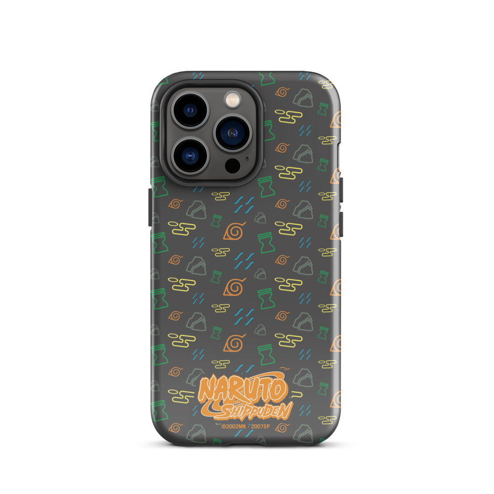 Naruto: Shippuden Village Symbols iPhone Tough Case