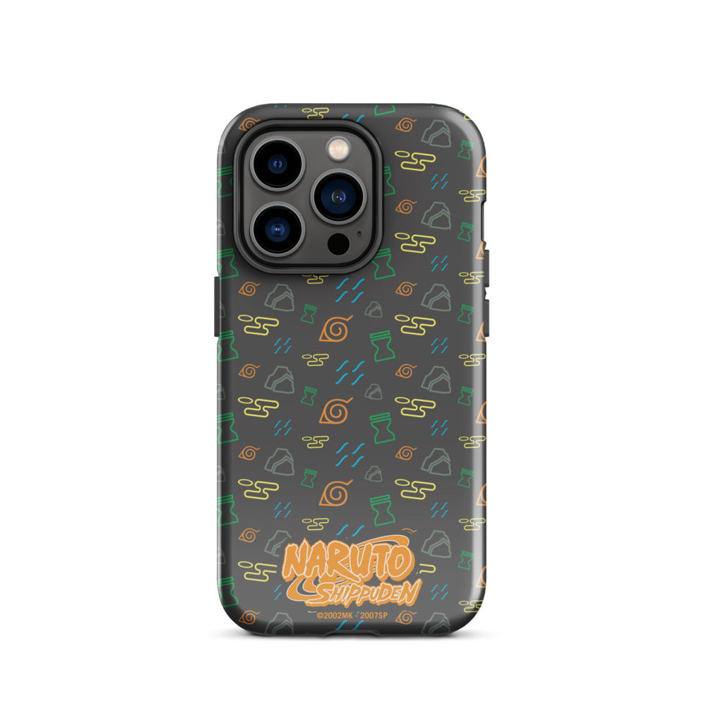 Naruto: Shippuden Village Symbols iPhone Tough Case