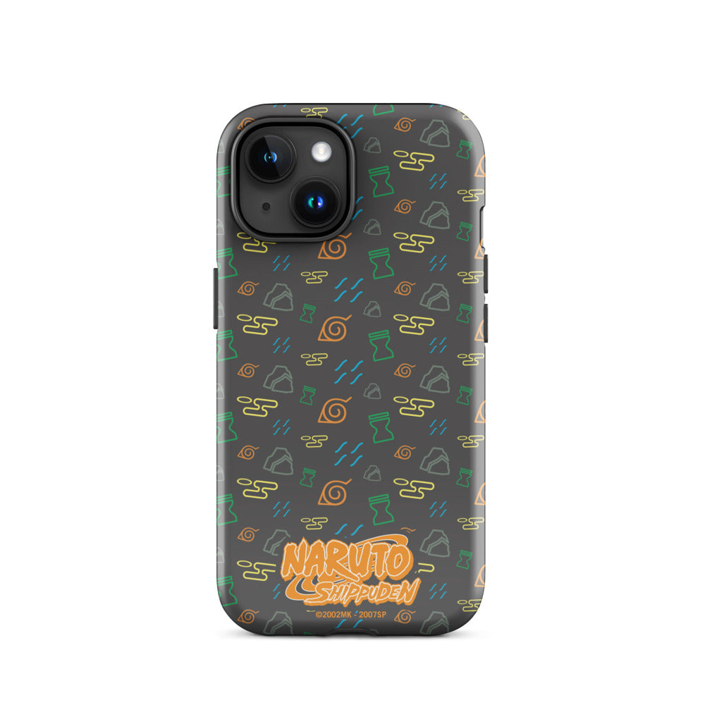 Naruto: Shippuden Village Symbols iPhone Tough Case