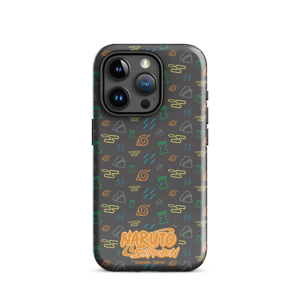 Naruto: Shippuden Village Symbols iPhone Tough Case