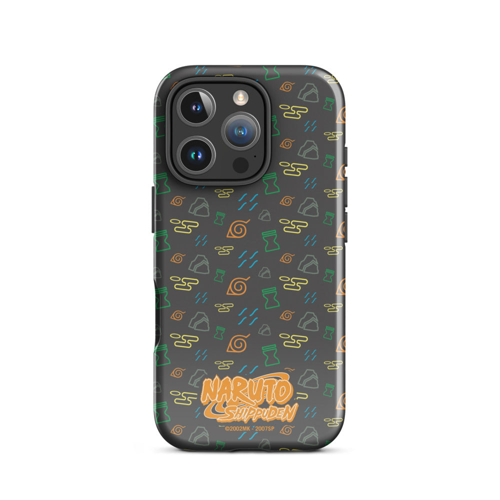 Naruto: Shippuden Village Symbols iPhone Tough Case