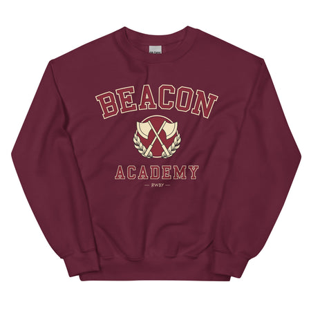 RWBY Crewneck Sweatshirt Beacon Academy Maroon