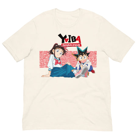 YAIBA: Samurai Legend Yaiba & Sayaka T-Shirt Vintage White