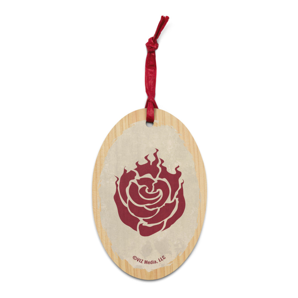 RWBY Ruby Rose Wooden Holiday Ornament