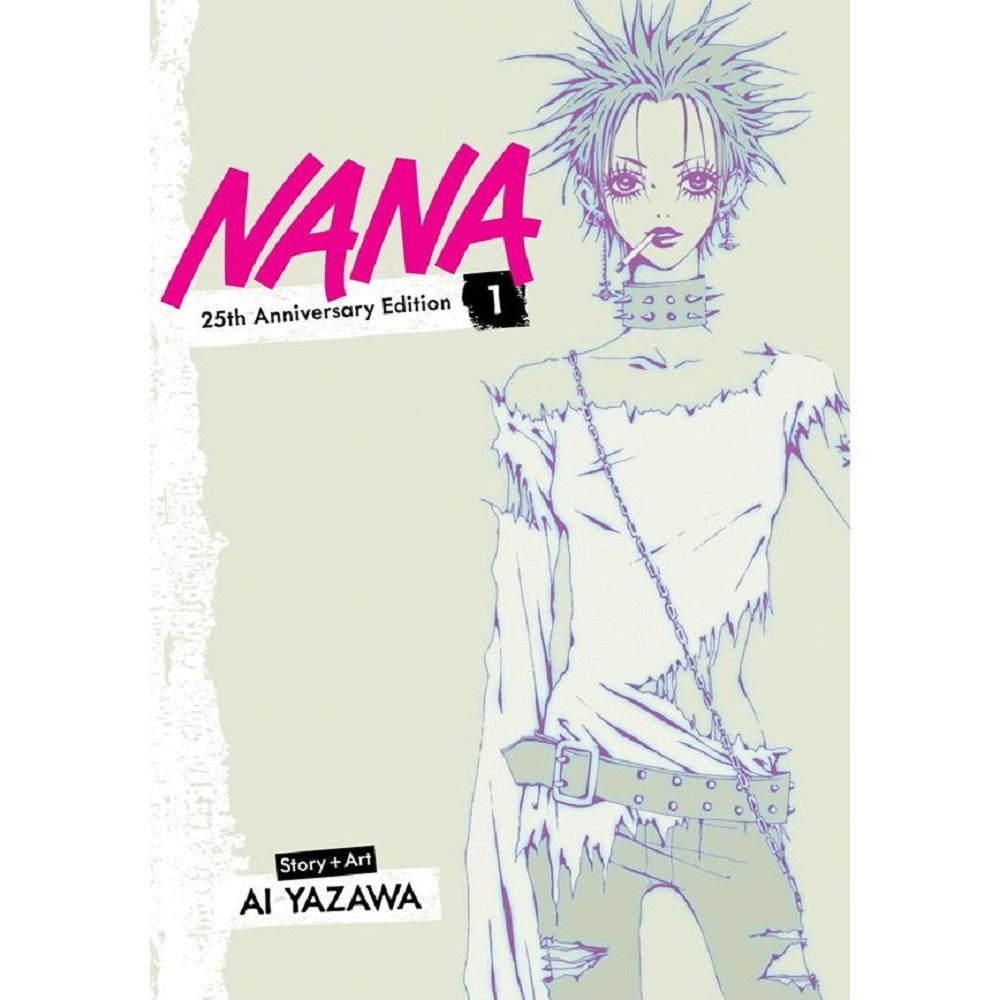 Front cover of Nana 25th Anniversary Edition Vol. 1 print book featuring iconic character artwork