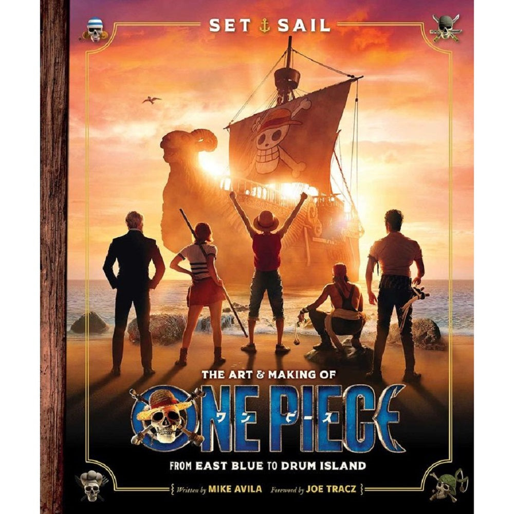 Front cover of Set Sail The Art and Making of One Piece hardcover book featuring artwork from the live-action series