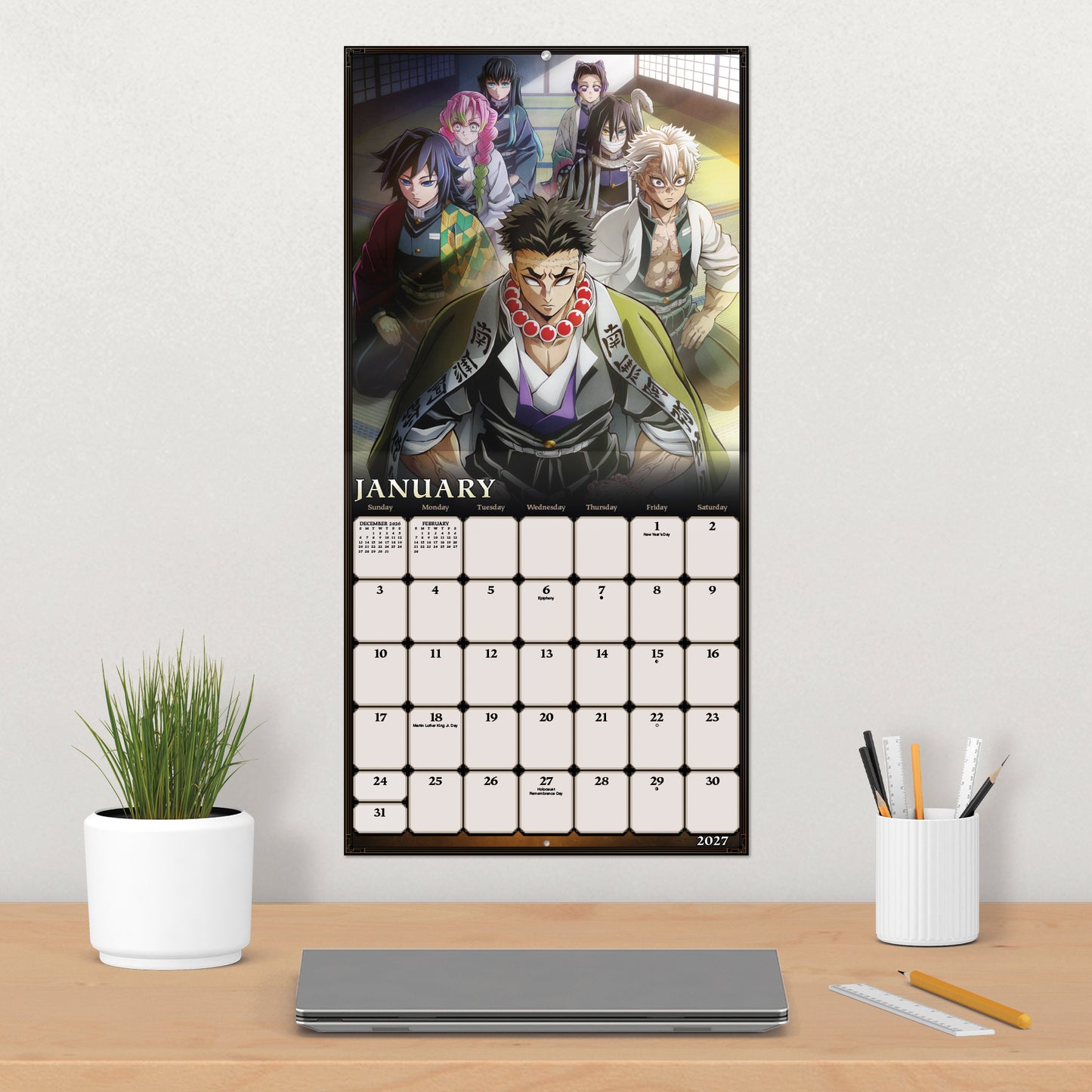 Demon Slayer 2027 Wall Calendar-3