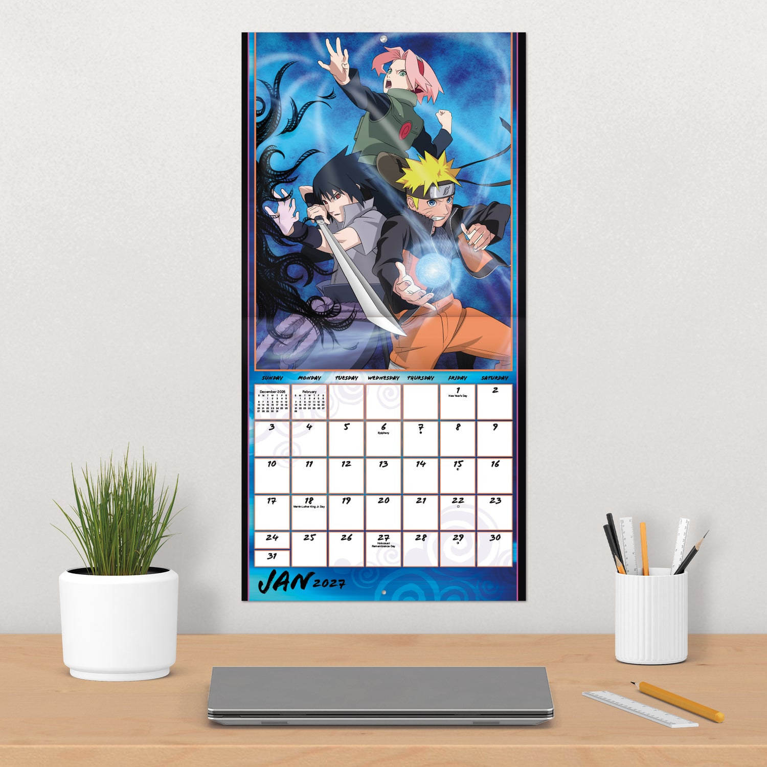 Naruto Shippuden 2027 Wall Calendar-3