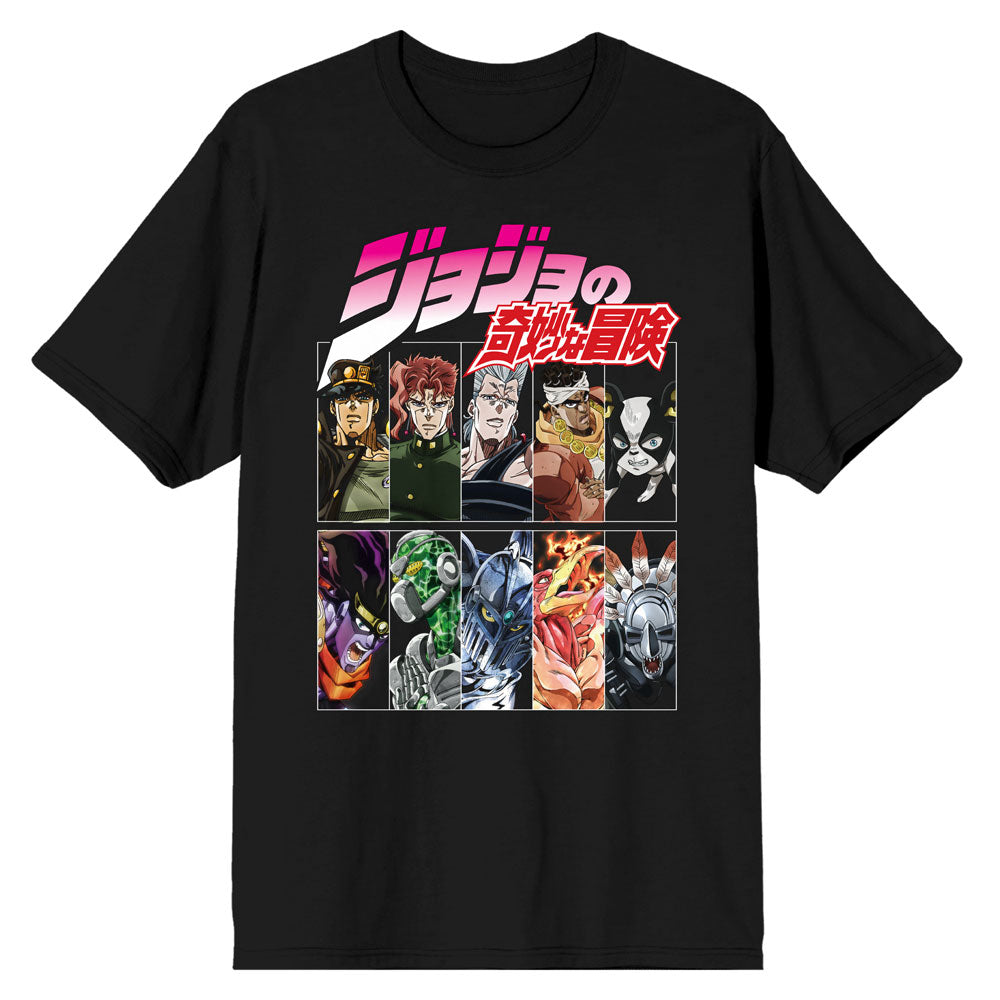 JoJo's Bizarre Adventure Character Grid T-shirt