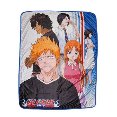 BLEACH Ichigo & Friends Casual Wear Sublimation Throw Blanket