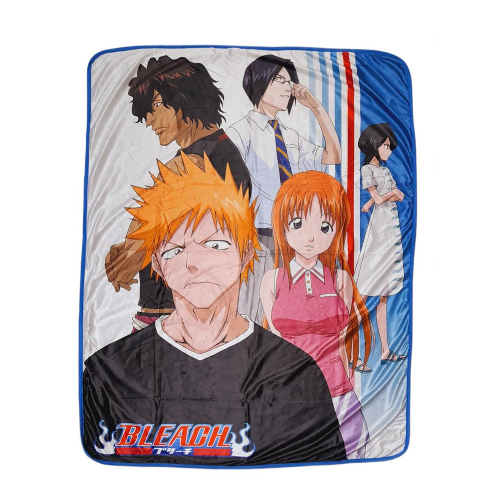 BLEACH Ichigo & Friends Casual Wear Sublimation Throw Blanket