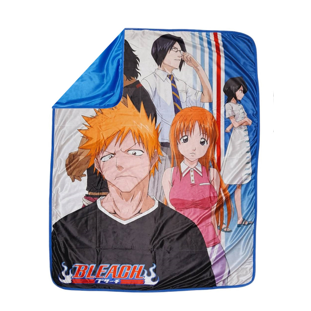 BLEACH Ichigo & Friends Casual Wear Sublimation Throw Blanket