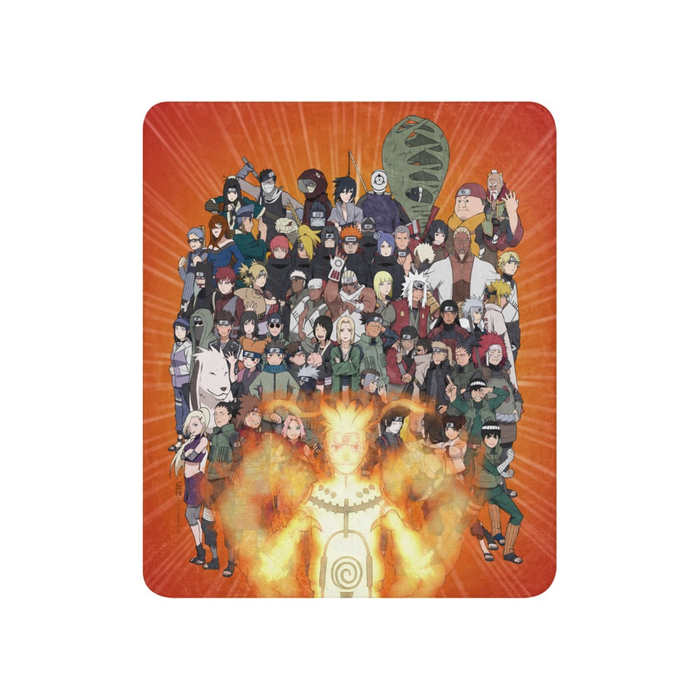 Naruto Shippuden Group Sherpa Blanket