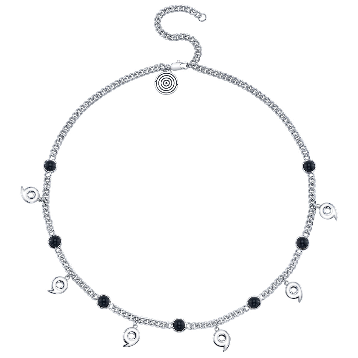 RockLove Six Paths Sage Mode necklace displayed in its suede pouch
