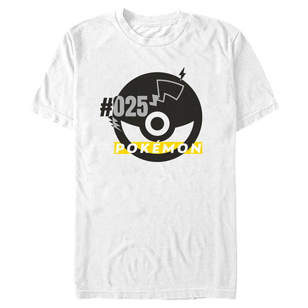 Pokémon Pokeball 025 Bolts T-Shirt White