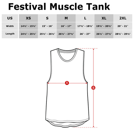 Rooster Fighter Doodle Doo Gold Heather Muscle Tank