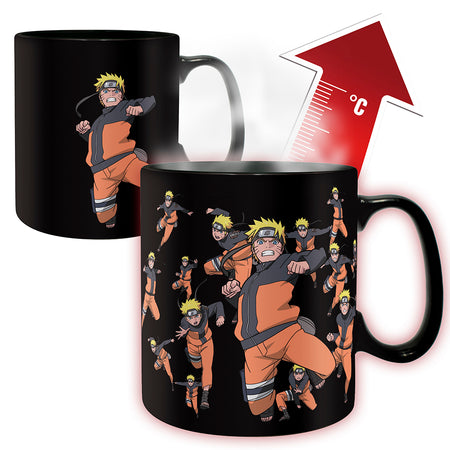 Naruto Shippuden Clone Jutsu Magic Mug and Coaster Gift Set