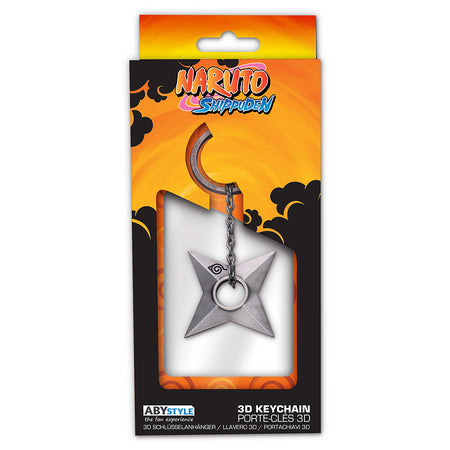 Naruto Shippuden Shuriken 3D Metal Keychain