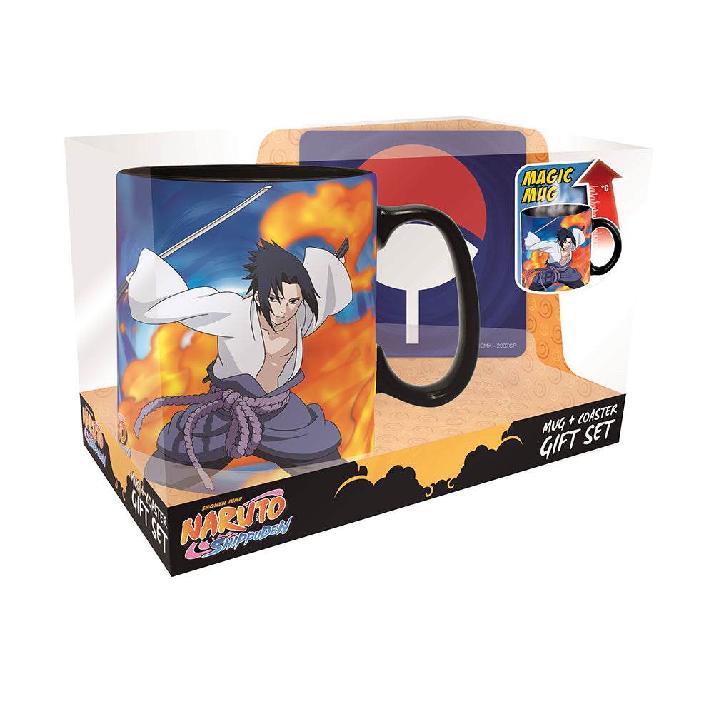 Naruto Shippuden Naruto and Sasuke Magic Mug and Coaster Gift Set