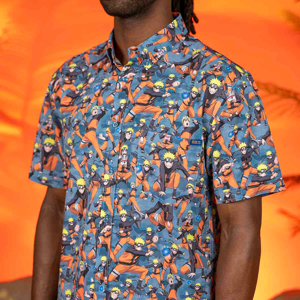 naruto dress shirt RSVLTS-Naruto Shippuden-Naruto-Short Sleeve Shirt 2XL